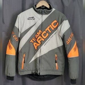 Arctic Cat Youth Gray and Orange Snomobile Jacket
